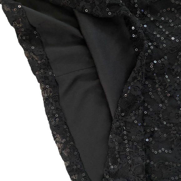 Lily Rose NWT Black Sequin Dress Small - Picture 6 of 8